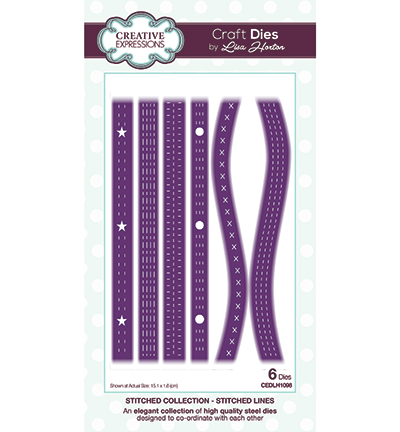 CEDLH1098 - Creative Expressions - Stitched Collection Stitched Lines