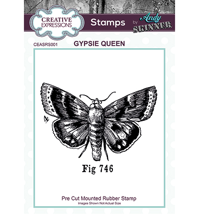 CEASRS001 - Creative Expressions - Pre Cut Rubber Stamp Gypsie Queen
