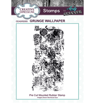 CEASRS005 - Creative Expressions - Pre Cut Rubber Stamp Grunge Wallpaper