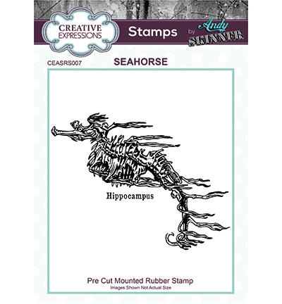 CEASRS007 - Creative Expressions - Pre Cut Rubber Stamp Seahorse