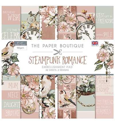 PB1220 - Creative Expressions - Steampunk Romance Embellishments Pad