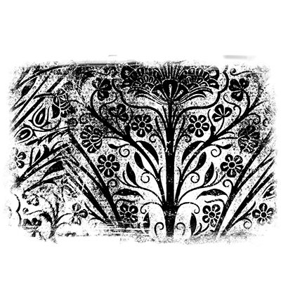 CEASRS020 - Creative Expressions - Pre Cut Rubber Stamp Botanic Grunge