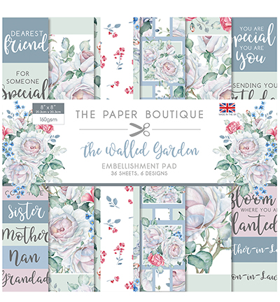 PB1289 - Creative Expressions - The Walled Garden Embellishments Pad