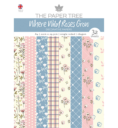 PTC1092 - Creative Expressions - Where Wild Roses Grow Backing Papers