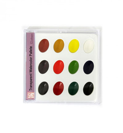 WSKG301-2 - Kuretake / ZIG - Transparent Watercolor Pallete Box