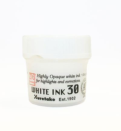 CNCE201-3 - Kuretake / ZIG - White Ink 30g