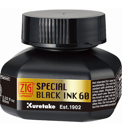 CNCE106-6 - Kuretake / ZIG - Special Black Ink 60ml