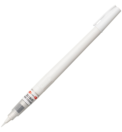  -  - Brush Pen White with poly bag