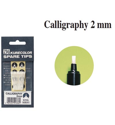 KCS-F4 - Kuretake / ZIG - Spare Tips Calligraphy 2 mm