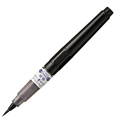 DBE160-378S - Kuretake / ZIG - Fude Pen Compact, Gokuboso Blue Black