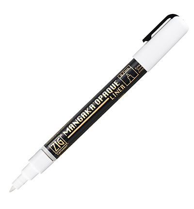 CNMOL-102 - Kuretake / ZIG - Mangaka Opaque Liner, Silver