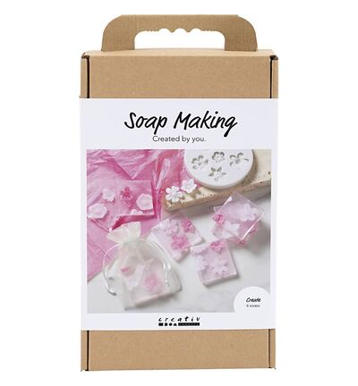 977786 - Creativ Company - Hobbyset Zeep Maken, Bloemen, roze