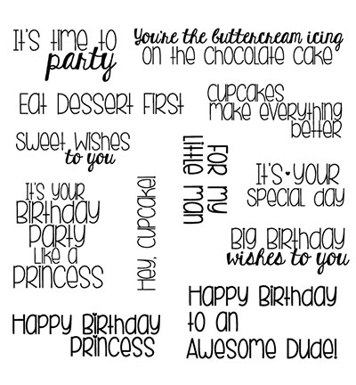 CSEN014 - C.C.Designs - Happy Birthday Sentiments