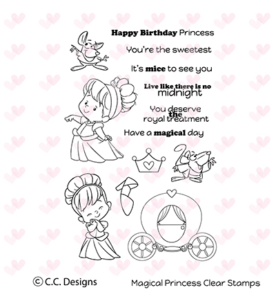 CCC-0090 - C.C.Designs - Clear Stamp Magical Princess