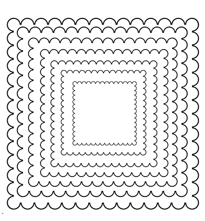 CCC51 - C.C.Designs - Scalloped Squares