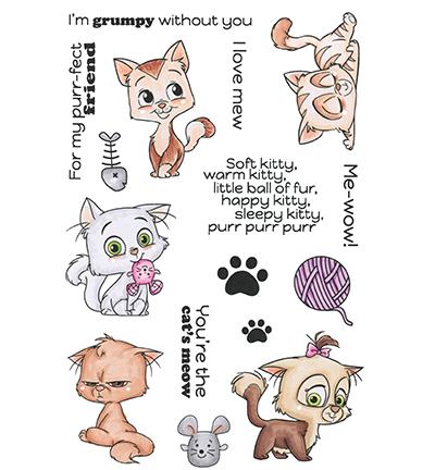 CCC-0095 - C.C.Designs - Clear Stamp Cutie Cats