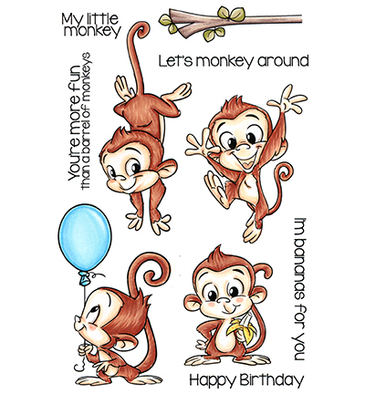CCD-0132 - C.C.Designs - Clear Stamp Monkey
