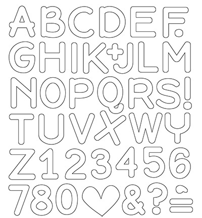 CCC81 - C.C.Designs - Die Olive You Alphabet