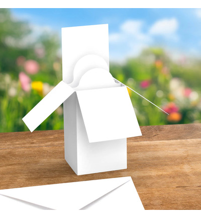 05-PU04-CW300-12 - Katy Sue Designs - White Pop Up Box Cards & Envelopes