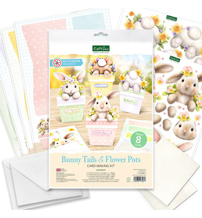 17-10109BFP - Katy Sue Designs - Bunny Tails & Flower Pots