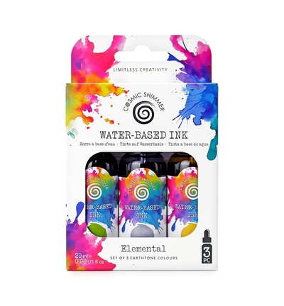 55-IKB003-S3 - Cosmic Shimmer - Inktset op waterbasis - Elemental Earthtone Colours