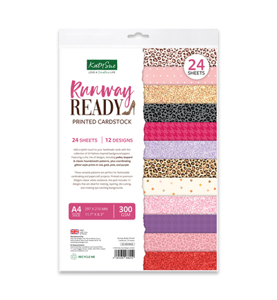 03-10074RUN - Katy Sue Designs - Cardstock imprime - Runway Ready