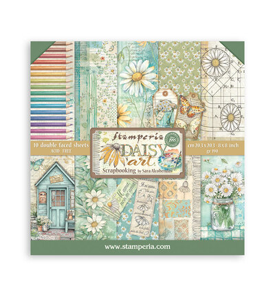 SBBS138 - Stamperia - Small Pad, Daisy Art