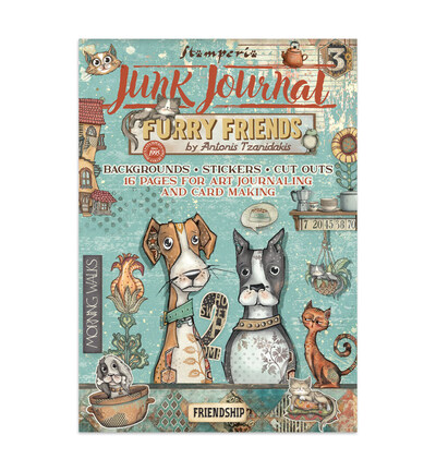 SBJK07 - Stamperia - Junk journal - Furry Friends