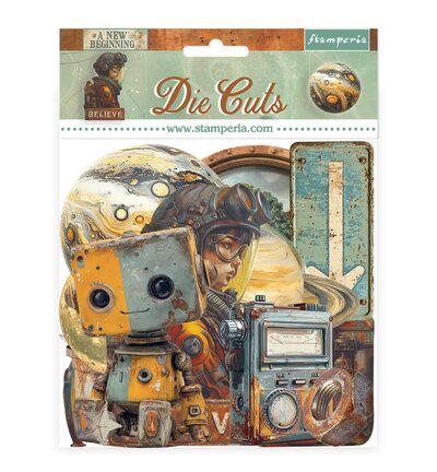 DFLDC129 - Stamperia - Die Cut bedrukt karton 45 stuks