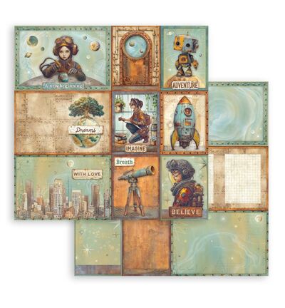 SBB1135 - Stamperia - Losse vellen 6 vel dubbelzijdig