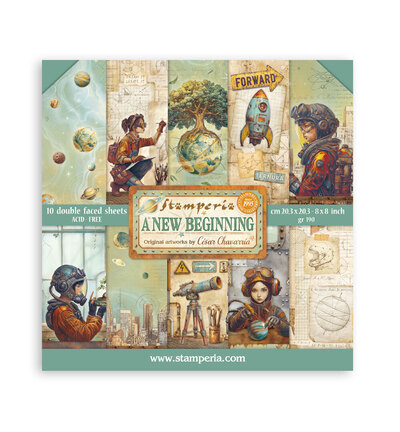 SBBS140 - Stamperia - Scrapbooking Pad klein 10 vel dubbelzijdig