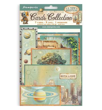 SBCARD40 - Stamperia - Kaartencollectie 7 kaarten 5 tags