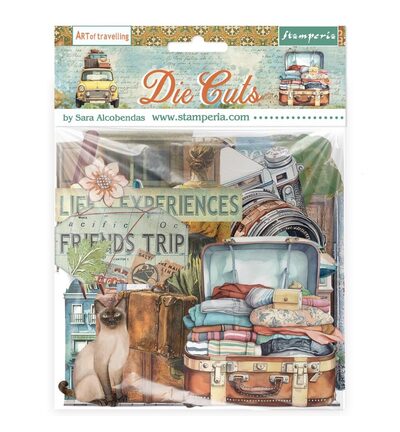 DFLDC131 - Stamperia - Die Cut bedrukt karton 37 stuks