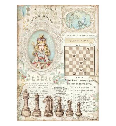 DFSA4604 - Stamperia - Rijstpapier A4 Queen Alice