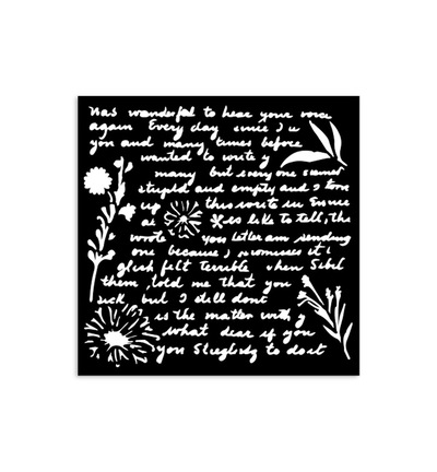 KSTDS20 - Stamperia - Schablone 12x12cm Schriftmuster