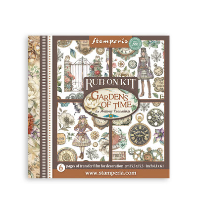DFLRBX11 - Stamperia - Stamperia Rub-On Kit – Gardens of Time