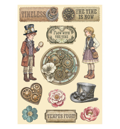 KLSP198 - Stamperia - Stamperia Houten Figuren – Gardens of Time