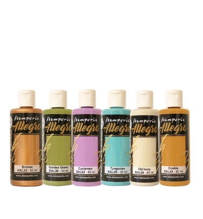 KALKIT72 - Stamperia - Stamperia Allegro Paint Selectie – Gardens of Time 6 Colours