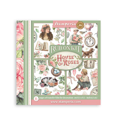 DFLRBX13 - Stamperia - Stamperia Rub-On Kit – House of Roses