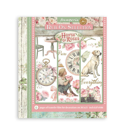 DFLRBXG06 - Stamperia - Stamperia Rub-On Selectie – House of Roses