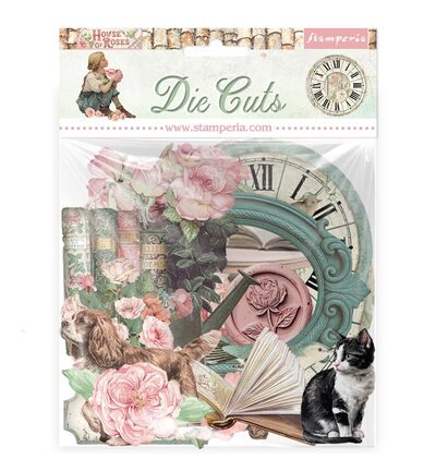DFLDC132 - Stamperia - Stamperia Die-Cuts – House of Roses
