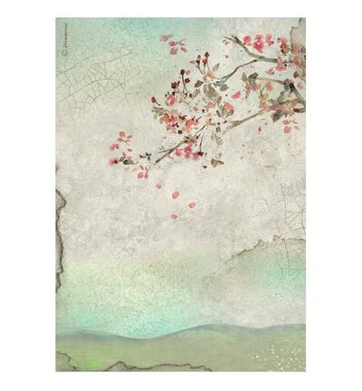 DFSA41022 - Stamperia - Stamperia Rice Paper A4 – House of Roses Branch