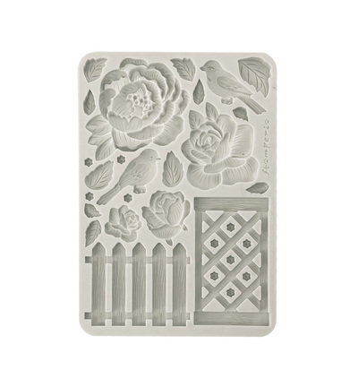 KACMA559 - Stamperia - Stamperia Siliconen Mal A5 – House of Roses Fence
