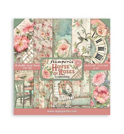 SBBL66 - Stamperia - Stamperia Papierblok Groot – House of Roses