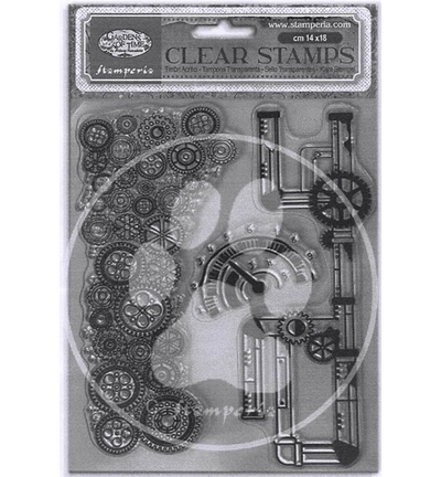 WTK239 - Stamperia - Stamperia Acrylstempel – Gardens of Time Tubes
