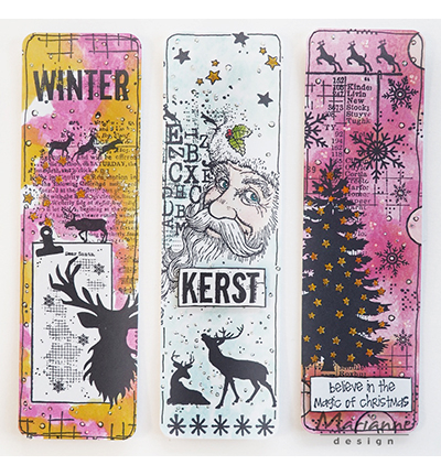 MM1637 - Marianne Design - Art stamps - Deer - Noël, hiver - Detail 1