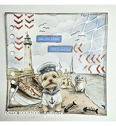 470.715.159 - Dutch DooBaDoo - Mask Visgraat - Dutch Mask Art - Detail 2