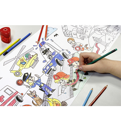 Rouleau de coloriage Creative Premiers secours (Rouleau à colorier) - Info  Notes IN-8725-08-B