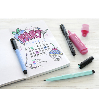 FC-267125 - Faber Castell - Bullet Journaling FC 9 pièces avec guide gratuit - PITT artist Handlettering - Detail 2 FC-267125 - Faber Castell - Bullet Journaling FC 9 pièces avec guide gratuit - PITT artist Handlettering - Detail 2