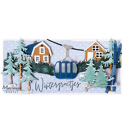 LR0734 - Marianne Design - Tiny's gondola - Noël, hiver - Detail 3